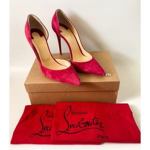 Christian Louboutin Heels Iriza 100 Pink Suede Pumps 40.5, 10.5